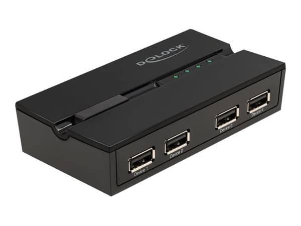 Delock - USB-periferdelesvitsj - 4 x USB 2.0 - stasjonær