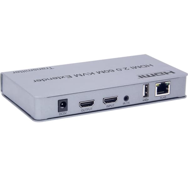 NÖRDIC systemforlenger for HDMI 4K60Hz med loop out 2xUSB og R/L stereo over Cat6 opptil 60m