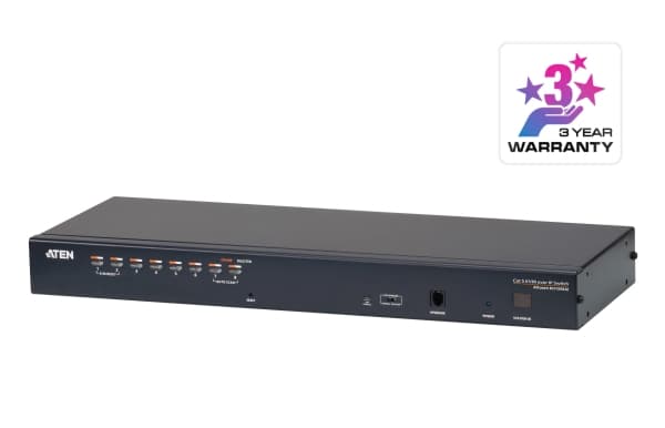 ATEN KVM over IP KH1508AI - Omkopplare för tangentbord/video/mus - 8 x KVM port(s) - rackmonterbar