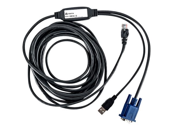 Avocent - Video/USB-kabel - USB, HD-15 (VGA) (hane) till RJ-45 (hane) - 4.5 m - för AutoView 1400, 1500, 2000, 2020, 2030, AV3108, AV3216