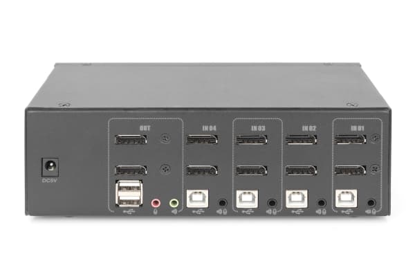 Digitus DS-55520, 3840 x 2160 pikseliä, AV-lähetin ja -vastaanotin, 70 m, Langallinen, Musta, HDCP