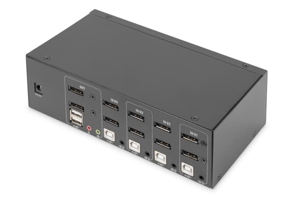 Digitus DS-55520, 3840 x 2160 pikseliä, AV-lähetin ja -vastaanotin, 70 m, Langallinen, Musta, HDCP