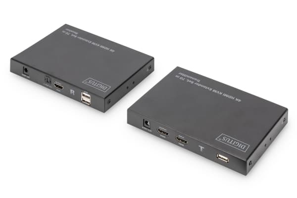 DIGITUS DS-55513 - Sender og mottaker - KVM / USB-utvider - HDMI - over CAT 6/7/8 - opp til 70 m