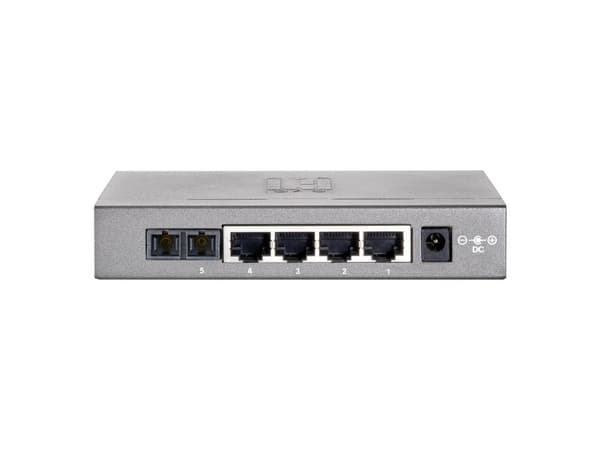 LevelOne FEU-0511 - Switch - ohanterad - 4 x 10/100 + 1 x 100Base-FX - stationär, väggmonterbar (FEU-0511)