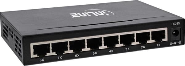 InLine 32308M nätverksswitch Gigabit Ethernet (10/100/1000) Svart