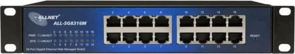 ALLNET 112534 Managed L2 Gigabit Ethernet (10/100/1000) Sort 19U
