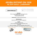 Miniatyrbild 4 av 6: Hewlett Packard Enterprise HPE Aruba Instant On 1930 8G 2SFP Switch - Switch - L3 - hanterad - 8 x 10/100/1000 + 2 x Gigabit SFP - rackmonterbar (JL68