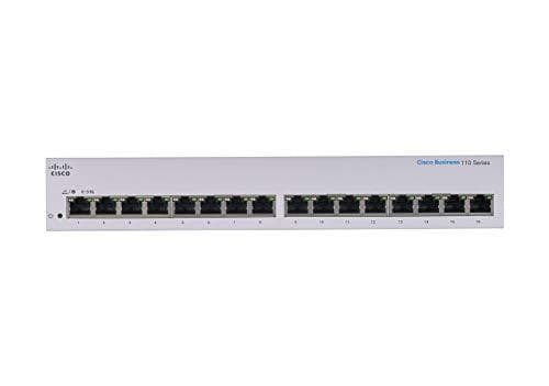 Cisco Business CBS110-16T-D Unmanaged Switch | 16 GE-portar | Begränsat livstidsskydd (CBS110-16T-D)