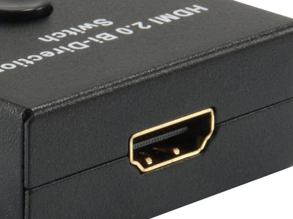 Utrusta HDMI Dubbelriktad Switch - Video/Audio Switch - 2 x HDMI - Desktop