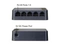 Miniatyrbillede 2 af 7: LevelOne FEU-0512 - Switch - uadministreret - 5x10/100 - Desktop