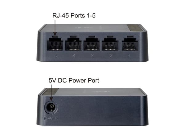 LevelOne FEU-0512 - Switch - uadministreret - 5x10/100 - Desktop