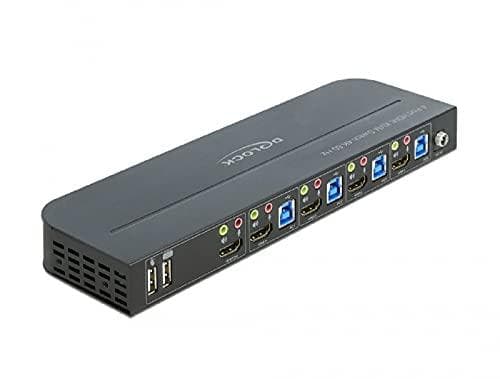 Delock HDMI KVM Switch 4K 60 Hz med USB 3.0 og lyd
