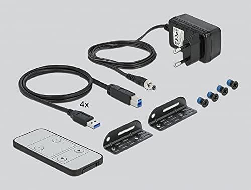 Delock HDMI KVM Switch 4K 60 Hz med USB 3.0 og lyd