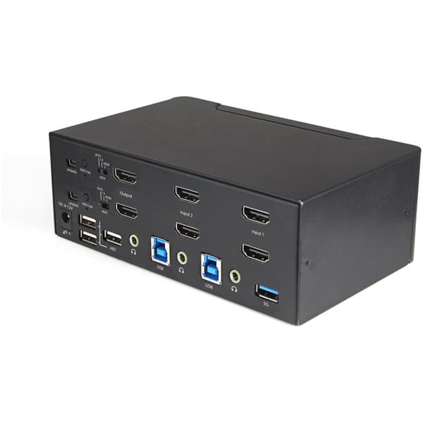 StarTech.com SV231DHU34K6 Tangentbord/Video/mus (KVM) Switch Svart (SV231DHU34K6)