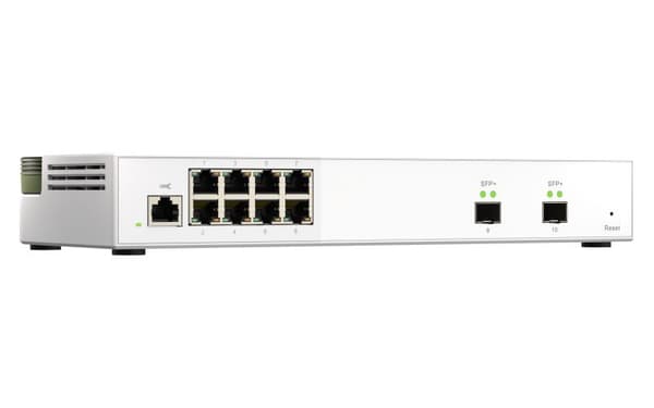 QNAP QSW-M2108-2S - Switch - hanterad - 2 x 10 Gigabit SFP+ + 8 x 2,5GBase-T - Desktop