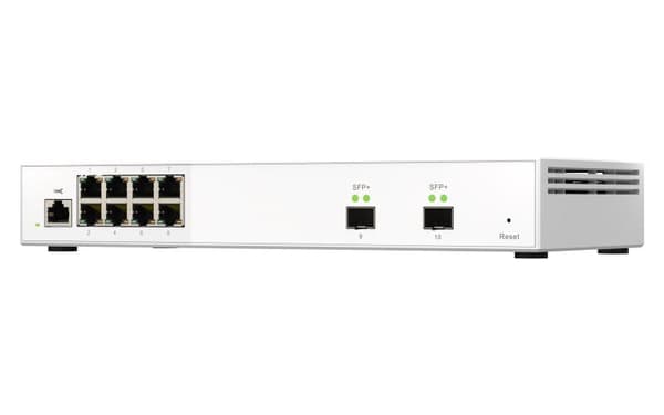 QNAP QSW-M2108-2S - Switch - hanterad - 2 x 10 Gigabit SFP+ + 8 x 2,5GBase-T - Desktop