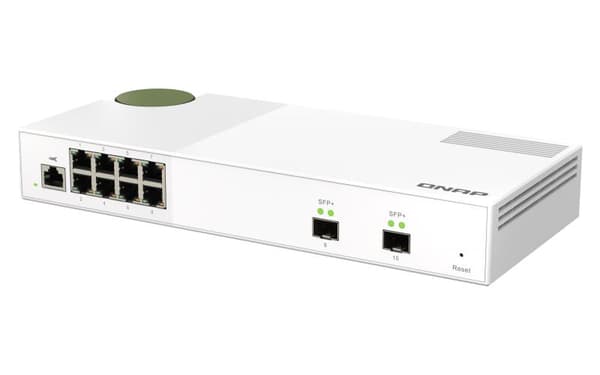 QNAP QSW-M2108-2S - Switch - hanterad - 2 x 10 Gigabit SFP+ + 8 x 2,5GBase-T - Desktop