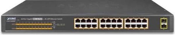 PLANET GSW-2620HP verkkokytkin Hallitsematon 10G Ethernet (100/1000/10000) Power over Ethernet (PoE) 1U Bluew