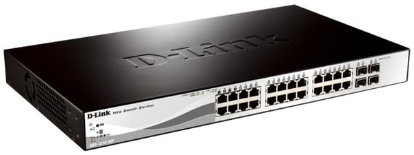 D-Link Web Smart DGS-1210-28P - switch - hanterad - 24 x 10/100/1000 (PoE) + 4 x Gigabit SFP - stationär, rackmonterbar - PoE (DGS-1210-28P)