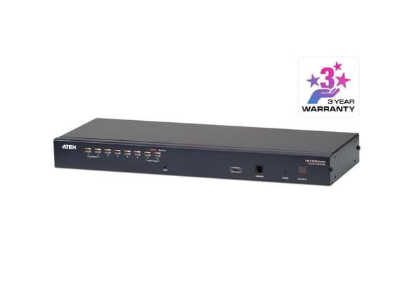 ATEN ALTUSEN KH1508A - KVM-switch - PS/2, USB - 8 x KVM-port(e) - rackmonterbar (KH1508A) Sort
