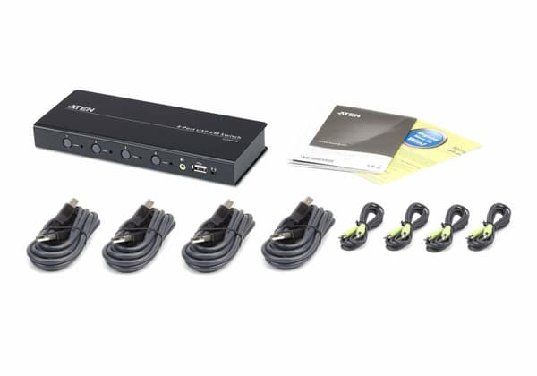 Aten CS724KM KVM Switch Svart
