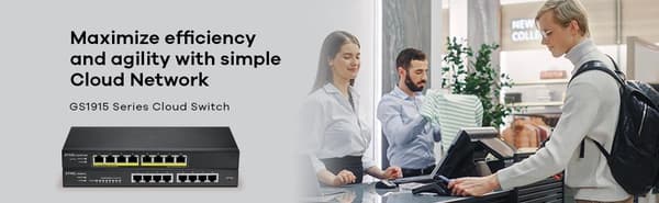 Zyxel GS1915 Series GS1915-8EP - Switch - NebulaFLEX-kompatibel - Smart - 8 x 10/100/1000 (PoE+) - Desktop, väggmonterbar - PoE+ (60W)