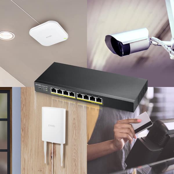 Zyxel GS1915 Series GS1915-8EP - Switch - NebulaFLEX-kompatibel - Smart - 8 x 10/100/1000 (PoE+) - Desktop, väggmonterbar - PoE+ (60W)