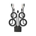 Miniatyrbild 3 av 5: Lindy 2 Port DisplayPort 1.2, USB 2.0 & Ljudkabel KVM Switch Växla mellan 2 datorer med DisplayPort-anslutning med bara ett tangentbord, mus och bilds