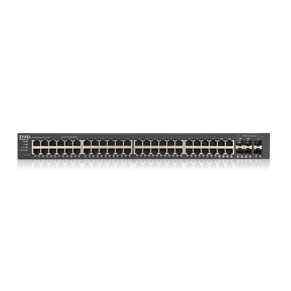 Zyxel GS1920-48v2 - Switch - Smart - 48 x 10/100/1000 + 4 x combo Gigabit SFP + 2 x Gigabit SFP - rackmonterbar (GS1920-48V2-EU0101F)