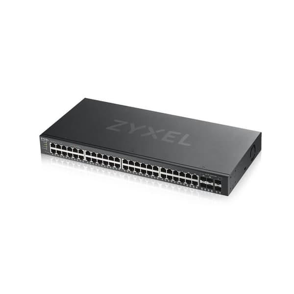 Zyxel GS1920-48v2 - Switch - Smart - 48 x 10/100/1000 + 4 x combo Gigabit SFP + 2 x Gigabit SFP - rackmonterbar (GS1920-48V2-EU0101F)