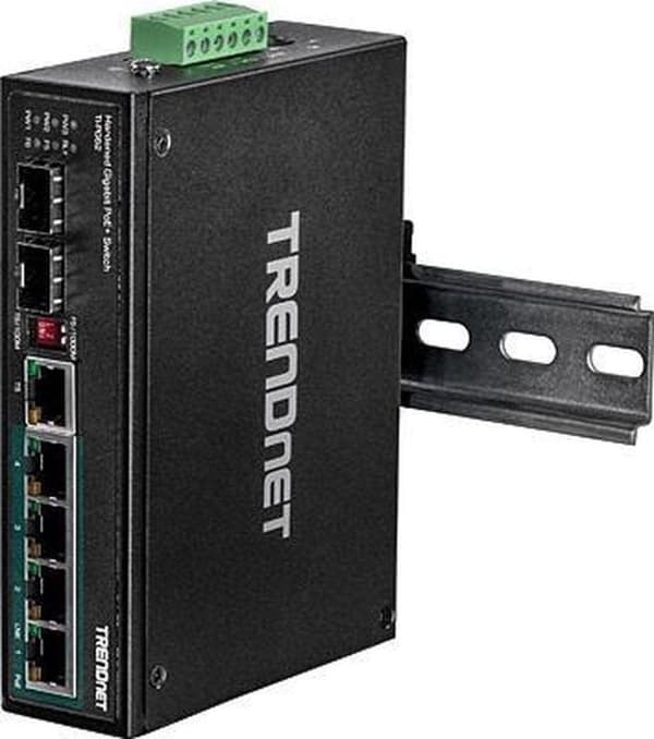 Trendnet TI-PG62 nätverksswitch Unmanaged Gigabit Ethernet (10/100/1000) Power over Ethernet (PoE) Svart