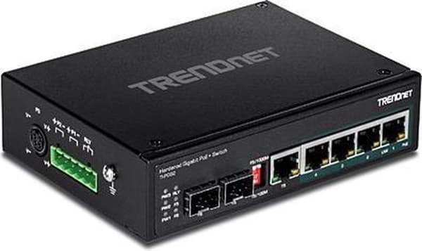 Trendnet TI-PG62 nätverksswitch Unmanaged Gigabit Ethernet (10/100/1000) Power over Ethernet (PoE) Svart