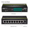 Pikkukuva 3 / 6: TRENDnet TPE TG82G - Kytkin - 8 x 10/100/1000 (PoE+) - Pöytäkone - PoE+ (61W) (TPE-TG82)