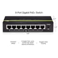 Pikkukuva 4 / 6: TRENDnet TPE TG82G - Kytkin - 8 x 10/100/1000 (PoE+) - Pöytäkone - PoE+ (61W) (TPE-TG82)