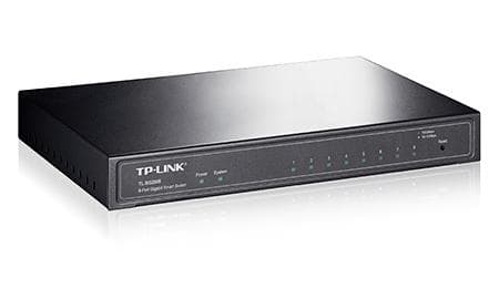 TP-LINK TL-SG2008 nätverksswitch Managed Gigabit Ethernet (10/100/1000) Svart