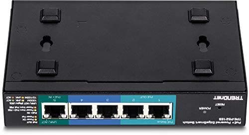 TRENDnet TPE P521ES - Switch - Smart - 1 x 10/100/1000 (PoE+ ingång) + 2 x 10/100/1000 (PoE) + 2 x 10/100/1000 - Desktop - PoE+ (18 W) (TPE-P521ES) )