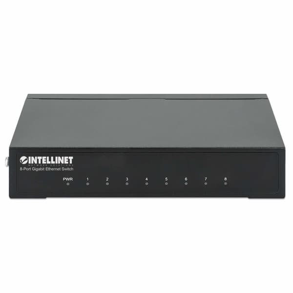 Intellinet Gigabit Ethernet Desktop Switch - Switch - 8 x 10/100/1000 - Desktop (530347)
