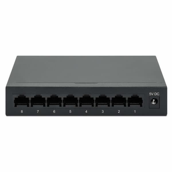 Intellinet Gigabit Ethernet Desktop Switch - Switch - 8 x 10/100/1000 - Desktop (530347)