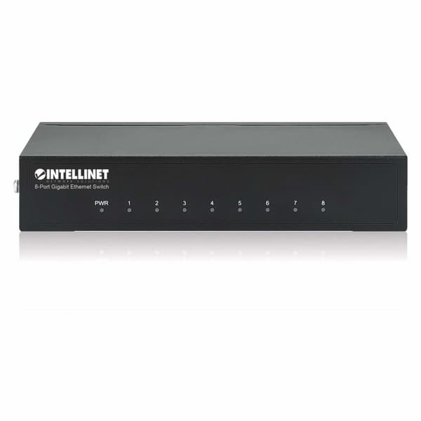 Intellinet Gigabit Ethernet Desktop Switch - Switch - 8 x 10/100/1000 - Desktop (530347)