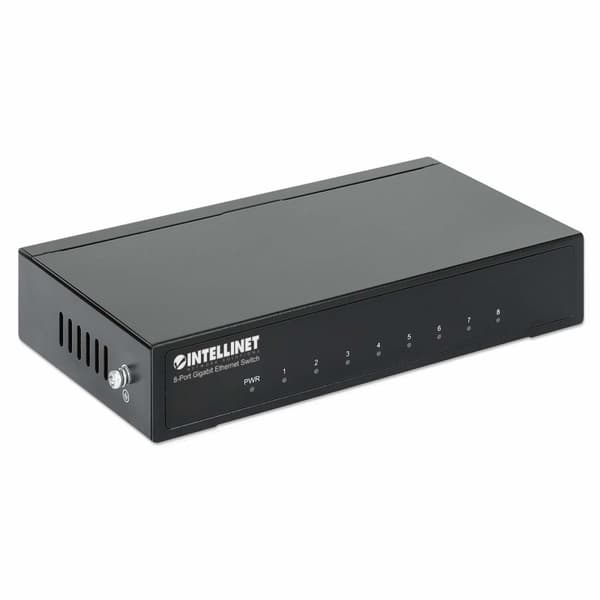 Intellinet Gigabit Ethernet Desktop Switch - Switch - 8 x 10/100/1000 - Desktop (530347)