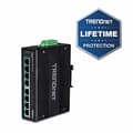 Miniatyrbild 2 av 6: TRENDnet TI-PG80B 8-portars PoE+ Switch Industrial Gigabit DIN-Rail (24-56V)