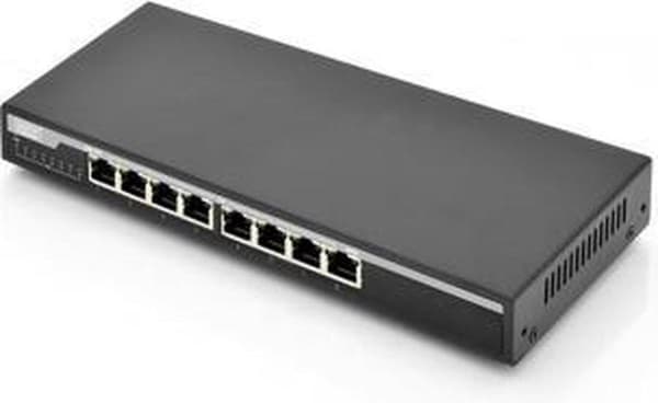 Digitus DN-95340 nätverksswitch Unmanaged Gigabit Ethernet (10/100/1000) Power over Ethernet (PoE) Svart