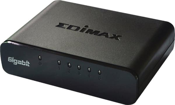 Edimax ES-5500G V3 5 Port Gigabit Ethernet Switch / Svart