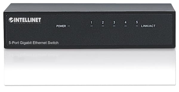 Intellinet Gigabit Ethernet -pöytäkytkin - kytkin - 5 x 10/100/1000 - pöytäkone (530378)