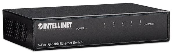 Intellinet Gigabit Ethernet -pöytäkytkin - kytkin - 5 x 10/100/1000 - pöytäkone (530378)