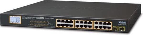 PLANET GSW-2620VHP Nätverksswitch Unmanaged Gigabit Ethernet (10/100/1000) Power over Ethernet (PoE) 1U Blå