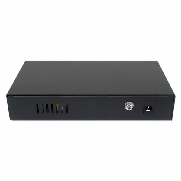 Intellinet - Switch - 3 x 10/100 (PoE+) + 1 x 10/100 (Hi-PoE) + 2 x 10/100 (Uplink) - Desktop - Hög PoE / PoE+ (65 W)