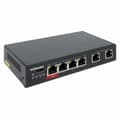 Miniatyrbild 2 av 7: Intellinet - Switch - 3 x 10/100 (PoE+) + 1 x 10/100 (Hi-PoE) + 2 x 10/100 (Uplink) - Desktop - Hög PoE / PoE+ (65 W)