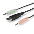 Miniatyrbillede 3 af 6: StarTech.com 2-ports HDMI KVM-switch med indbyggede kabler - USB 4K 60Hz - KVM/Audio Switch - 2 x KVM/Audio - 1 lokal bruger - Desktop