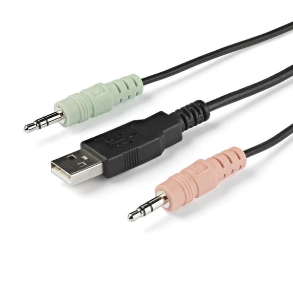 StarTech.com 2-ports HDMI KVM-switch med indbyggede kabler - USB 4K 60Hz - KVM/Audio Switch - 2 x KVM/Audio - 1 lokal bruger - Desktop